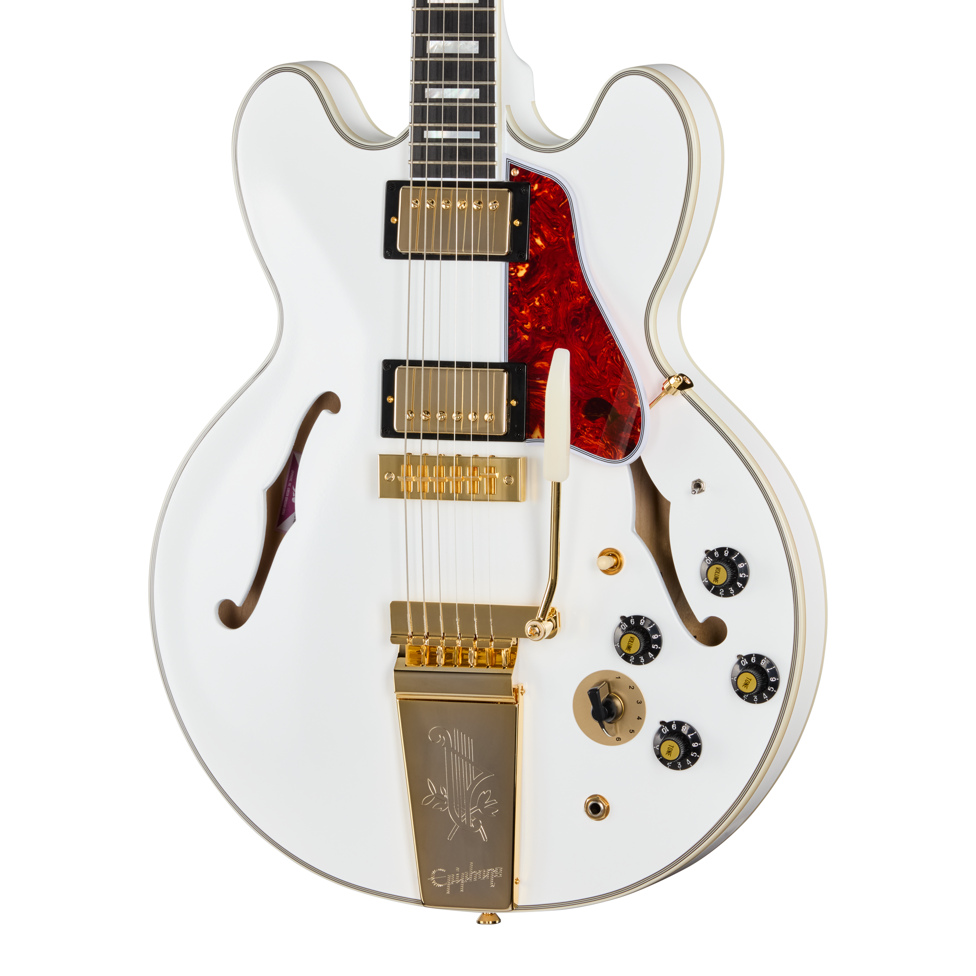 Epiphone IGC Alex Lifeson 1976 ES-355 Reissue, Alpine White – Gibson